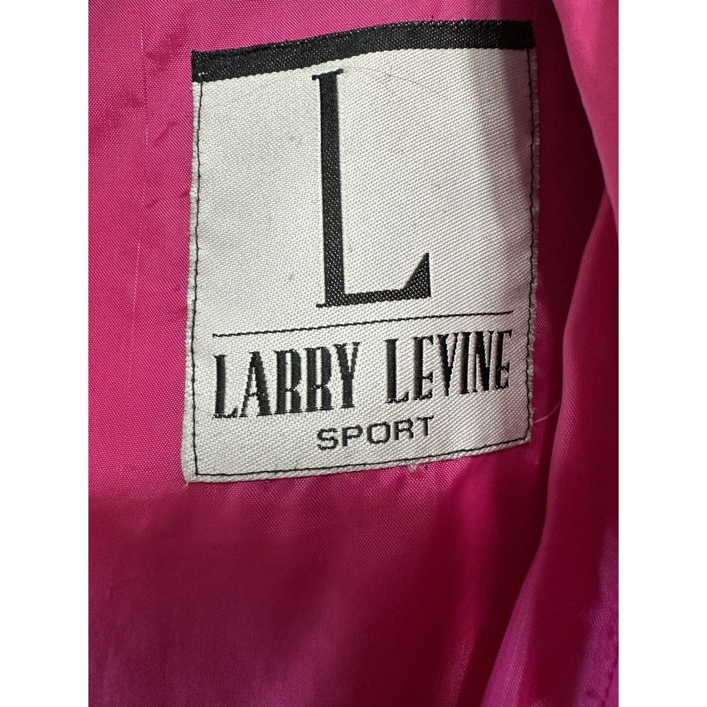 VTG Larry Levine Women's Pink Hooded Waterproof Lightweight Rain Jacket-Med(EUC) - Picture 3 of 11